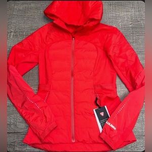 lululemon athletica NWT Lululemon Down For It All Jacket In Carnation Red